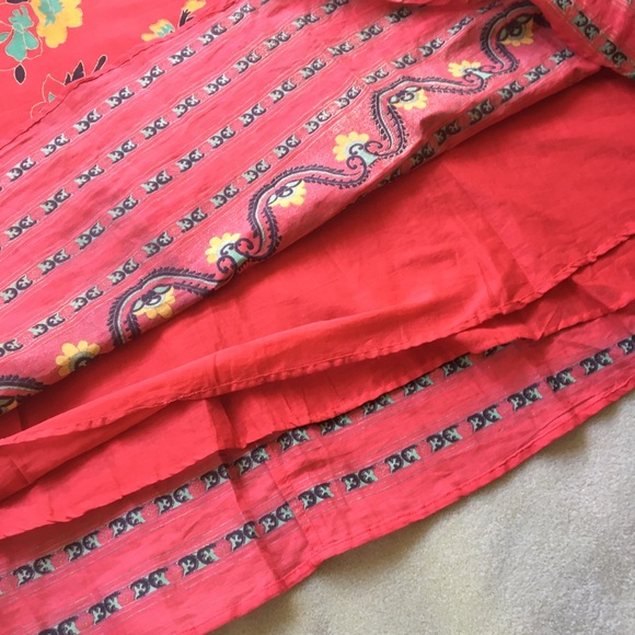 Bright and Floral 100% Cotton Maxi Skirt by 'What Goes Around Comes Around' - Picture 7 of 15